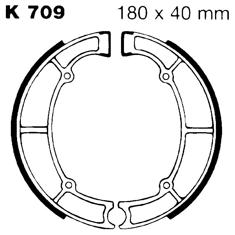 Brake Shoe Kawa Z400/650 Ganasce Freno EBC