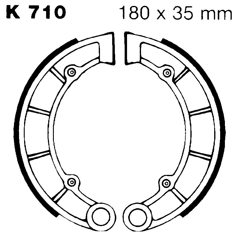Ganasce Kawa Kwf 300/400 Post. Ganasce Freno EBC