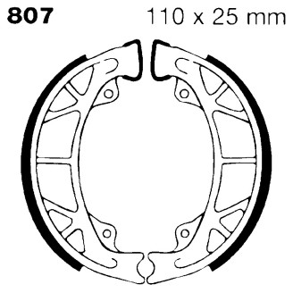 Brake Shoe Malaguti Crosserrear Ganasce Freno EBC