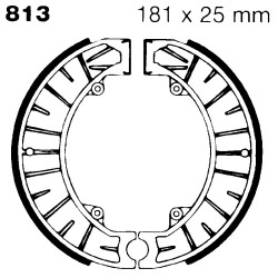 Ganasce Ktm -82 Post. per KTM 250/350/495 - 82 Ganasce Freno EBC