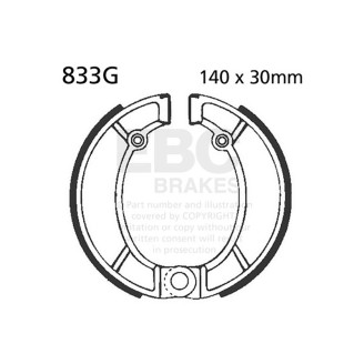 Brake Shoe 833G Ganasce Freno EBC