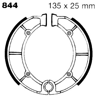 Brake Shoe Cagiva Sst 250 -80 for CAGIVA SST 250 - 80 Ganasce Freno EBC