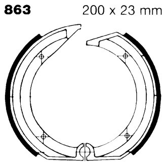 Brake Shoe Bmw K 75/75 S for BMW 75/75S 84-08 Ganasce Freno EBC