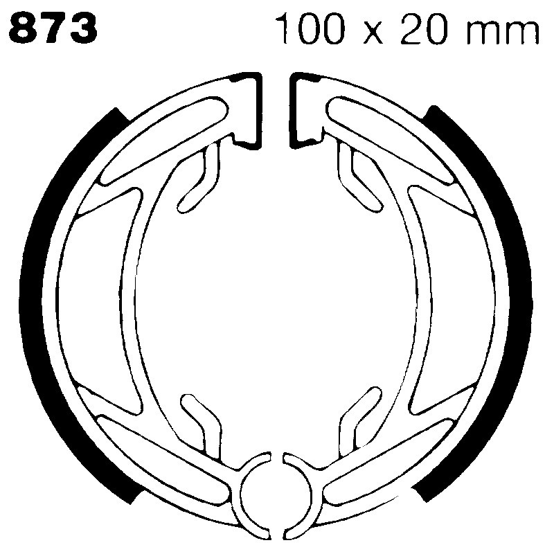 Ganasce Moto Becane Atom/Leleu Ganasce Freno EBC