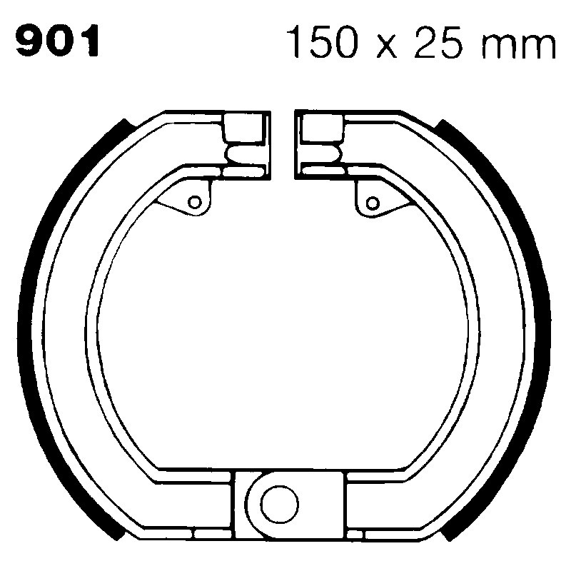 Brake Shoe Piaggio VESPA125 Gtr 150 Sprint Veloce 74- Ganasce Freno EBC