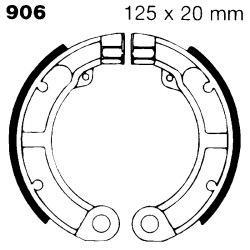 Brake Shoe Vespa 50 R/S 68-83REAR for PIAGGIO Vespa R/S 68-83 Ganasce Freno EBC
