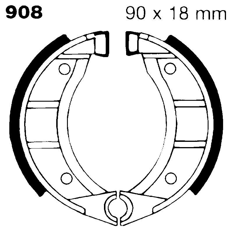 Brake Shoe Ciao Mozzo Grimecadiam.90 Ganasce Freno EBC