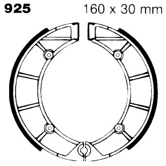 Brake Shoe Gilera Arcore 150FRONT for GILERA Arcore 1 50 nd Ganasce Freno EBC
