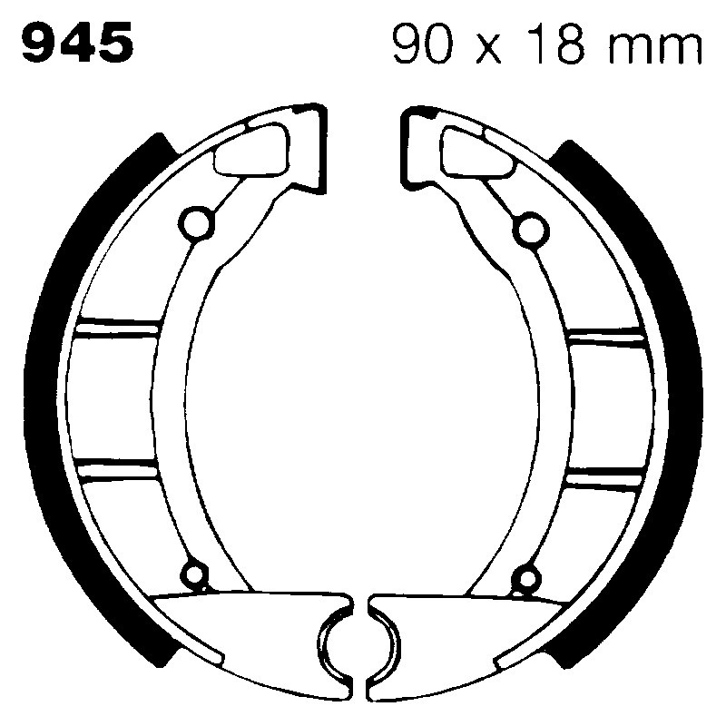Ganasce Fantic Issimo / Puchmaxi per PUCH Maxi 50 nd e altri modelli Ganasce Freno EBC