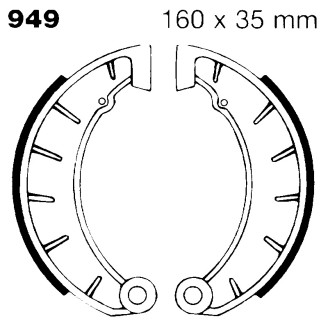 Brake Shoe Cz Jawa Ganasce Freno EBC