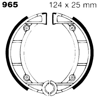 Brake Shoe 965 Ganasce Freno EBC