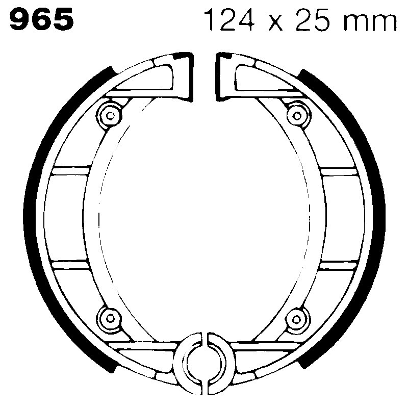 Brake Shoe 965 Ganasce Freno EBC