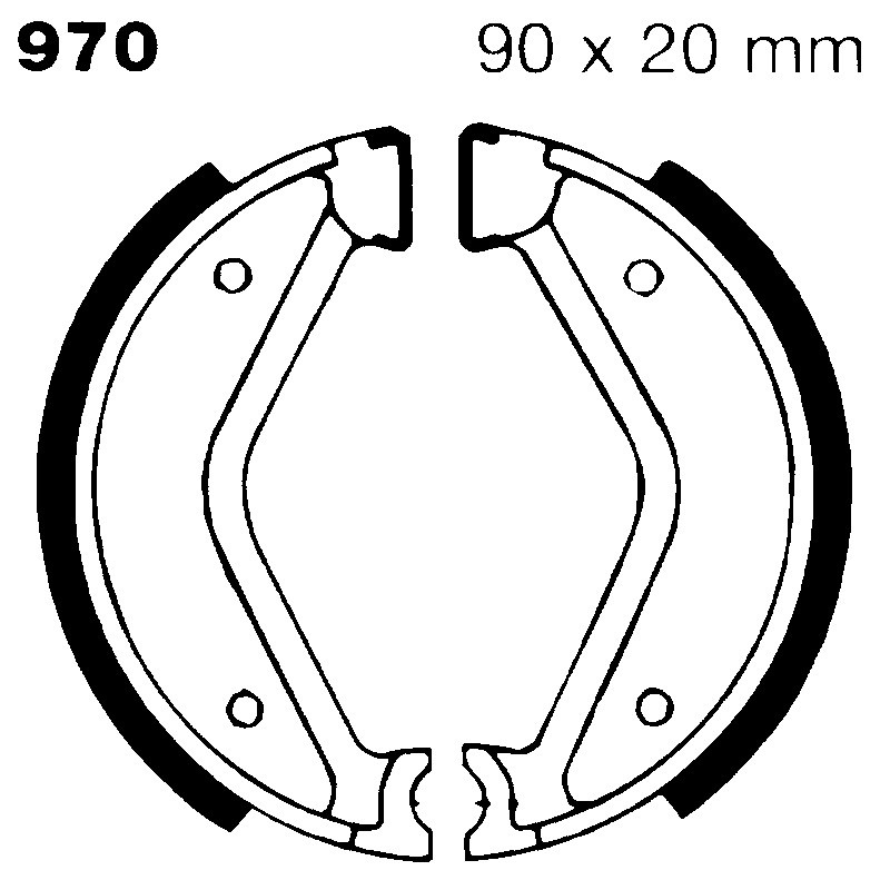 Brake Shoe Puch Ms 50 for PUCH MS 50 L nd Ganasce Freno EBC