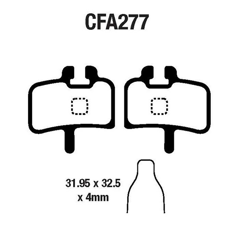 Brake Pads Mtb CFA277 Brake Pads EBC
