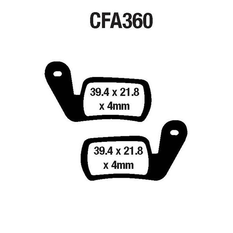 Pastiglie Mtb CFA360 Plaquettes de frein EBC