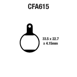 Pastiglie Mtb CFA615 Plaquettes de frein EBC