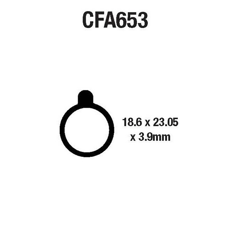 Pastiglie Mtb CFA653 Plaquettes de frein EBC