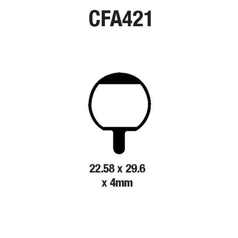 Pastiglie Mtb CFA421HH Plaquettes de frein EBC