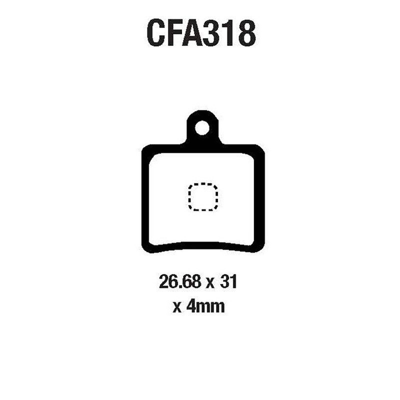 Brake Pads Mtb CFA318R Brake Pads EBC