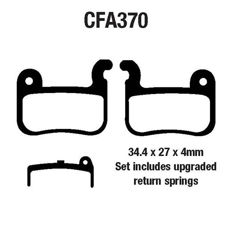 Pastiglie Mtb CFA370R Plaquettes de frein EBC