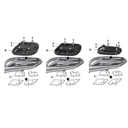 Top Case Fitting for BMW R1200 RT 09-13 and other model Top Case and Bag Mounts SHAD