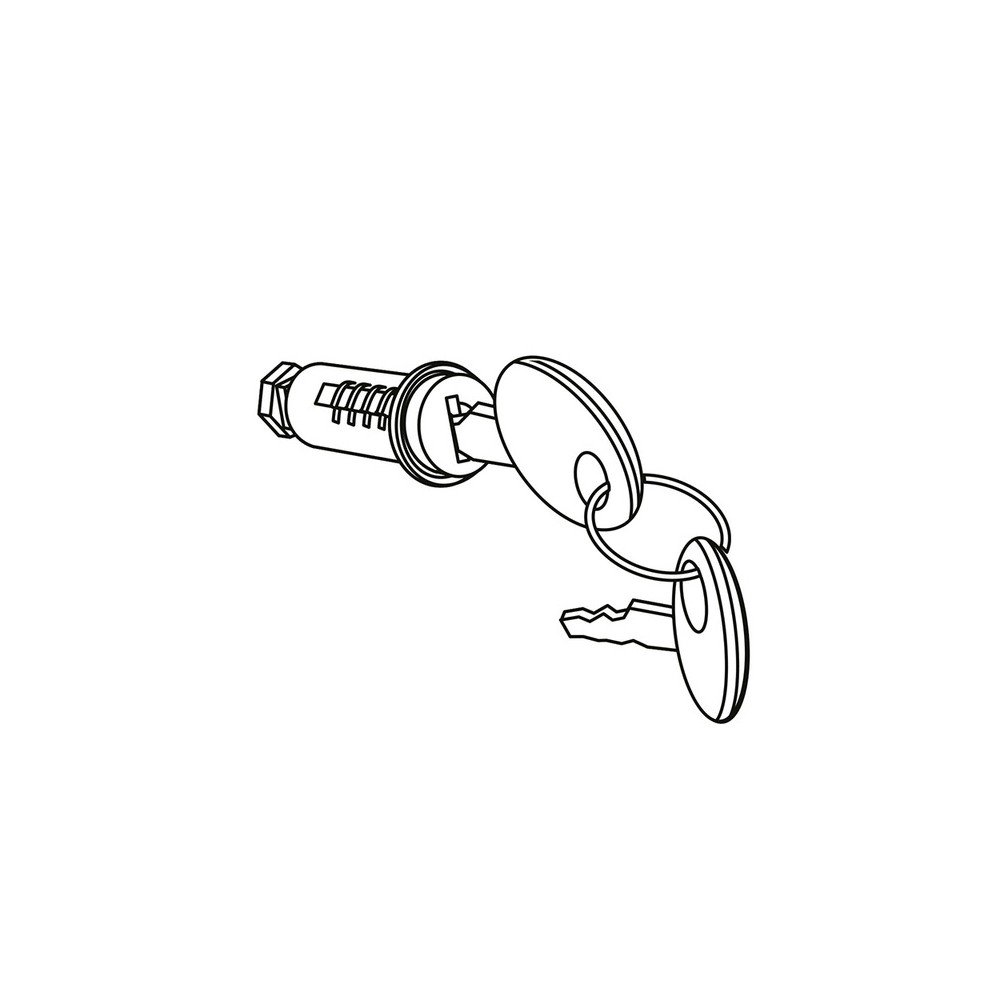 Kit 3PZ Lock. And Keys Baulet - 201896R