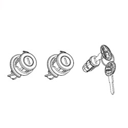 Kit 3PZ Blocchetto E Chiavibauletto Lat. Sh Chiavi Rosse Accessori Bauletti e Borse SHAD