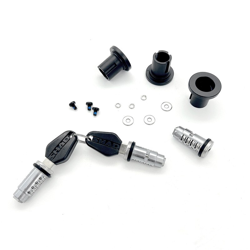 Kit 3PZ Blocchetto E Chiavibauletto Lat. Sh Chiavi Nere Accessoires pour top cases et sacoches SHAD