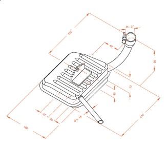 Exhaust Sitopiaggio Vespa 58- for PIAGGIO Vespa 58- Exhausts SITO
