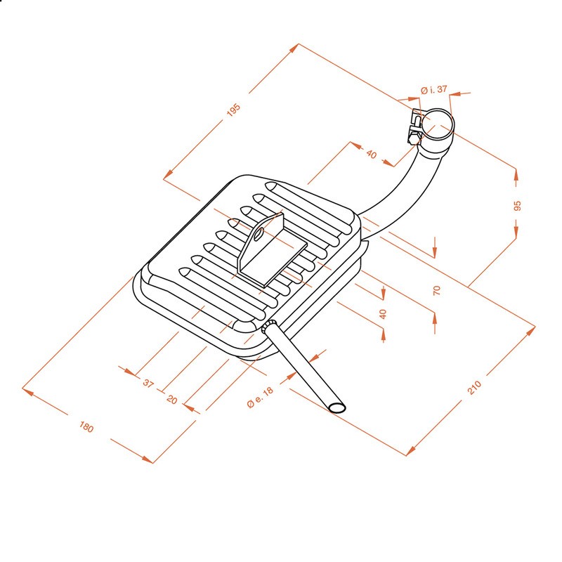 Exhaust Sitopiaggio Vespa 58- for PIAGGIO Vespa 58- Exhausts SITO