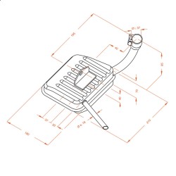 Marmitta Sitopiaggio Vespa 58- per PIAGGIO Vespa 58- Échappements SITO