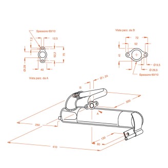 Marmitta Sito Piaggiovespa ET3 125 Mod. 50/90 per PIAGGIO Vespa ET3 125 Mod. 50/ 90 Sistemas de escape SITO