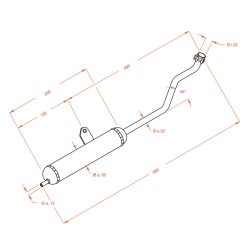 Exhaust Sitopiaggio Si/Boss for PIAGGIO Si/Boss nd Exhausts SITO