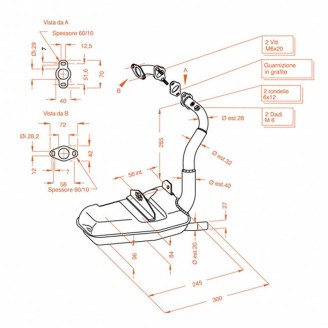 Exhaust Sitopluspiaggio Vespa Pk 125 for PIAGGIO Vespa PK 1 25 Exhausts SITO