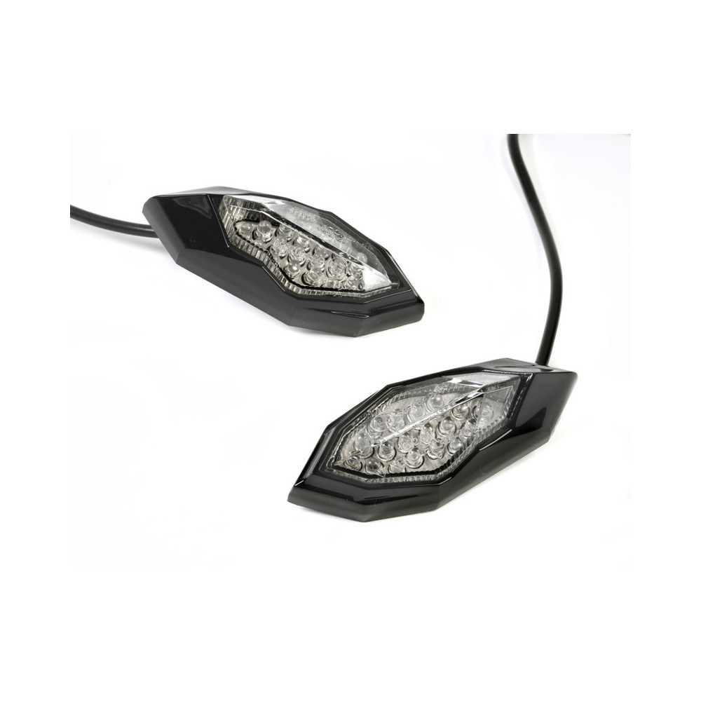 Pair Bkr Led Fairing Indicators Blade, Black -