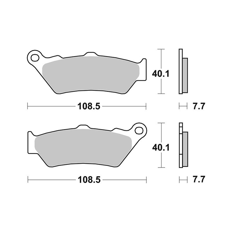 Pastiglie Brembo GENUINE07BB0390 Plaquettes de frein Brembo