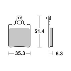 Brake Pads Brembo GENUINE07BB1305 - 07BB1305