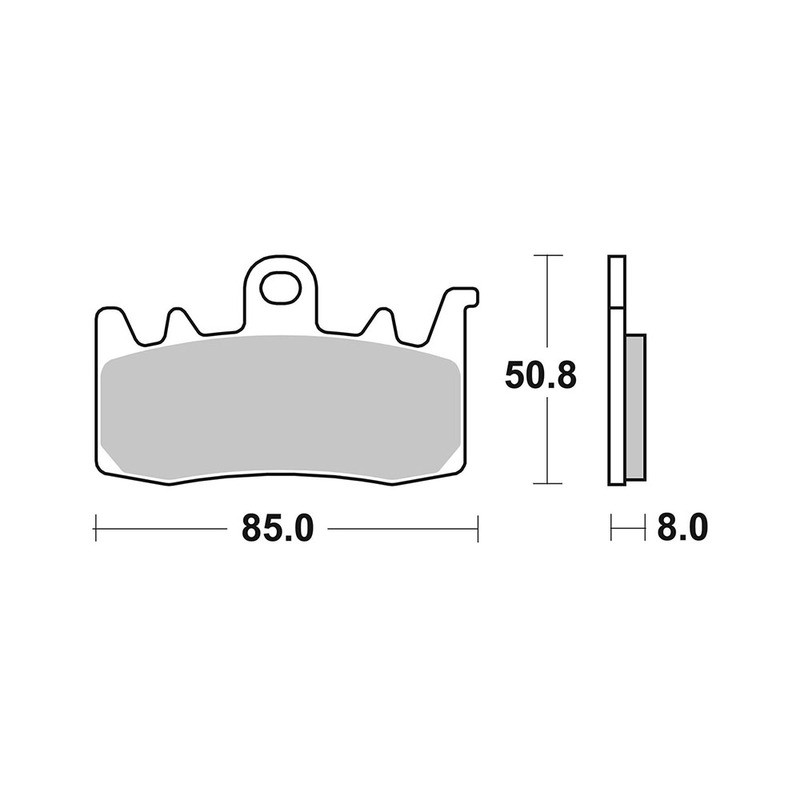 Pastiglie Brembo LA07BB38LA Plaquettes de frein Brembo