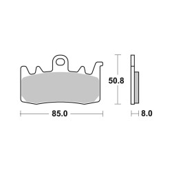 Pastiglie Brembo SR07BB38SR Plaquettes de frein Brembo