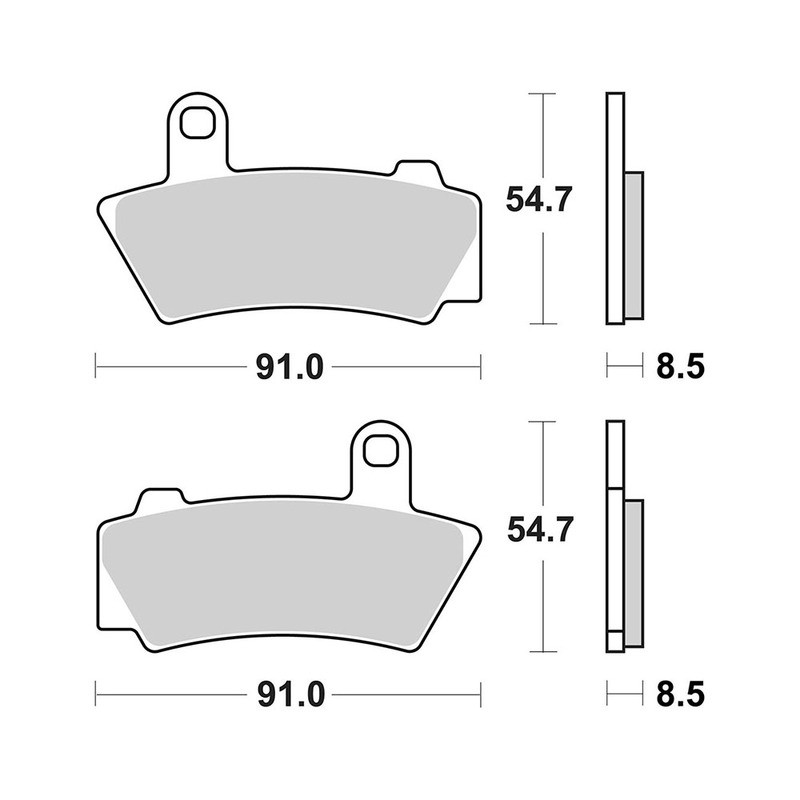 Pastiglie Brembo SA07BB40SA Plaquettes de frein Brembo
