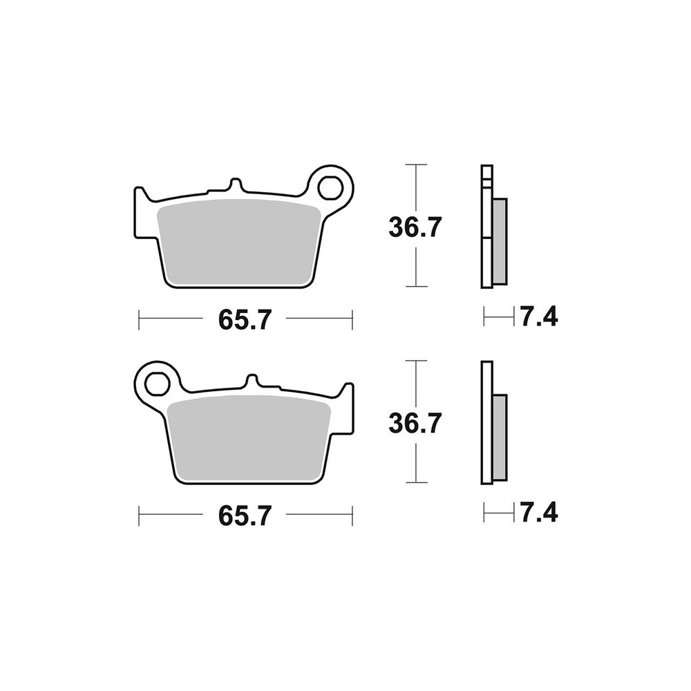 Brake Pads Brembo CC07GR05CC - 07GR05CC