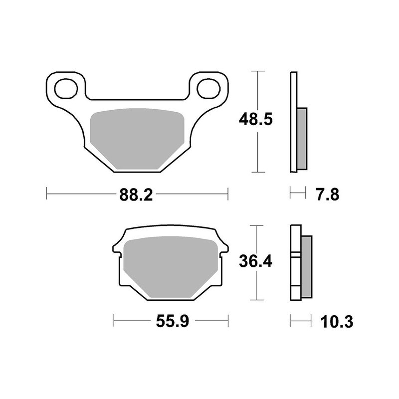 Brake Pads Brembo CC07GR09CC Brake Pads Brembo