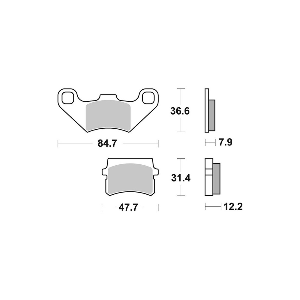 Brake Pads Brembo CC07GR11CC - 07GR11CC