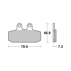 Brake Pads Brembo CC07GR13CC - 07GR13CC