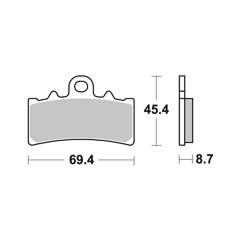 Brake Pads Brembo SR07GR18SR Brake Pads Brembo