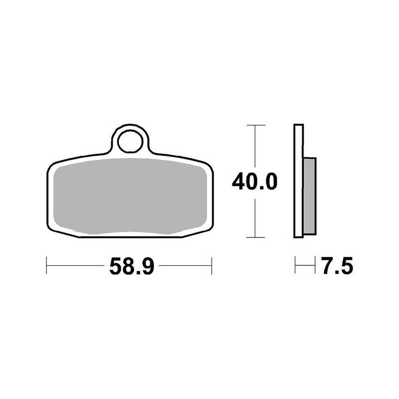 Pastiglie Brembo SD07GR20SD Plaquettes de frein Brembo