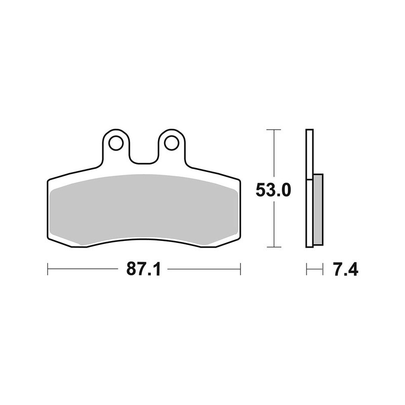 Pastiglie Brembo GENUINE07GR2106 Plaquettes de frein Brembo