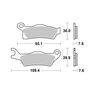 Brake Pads Brembo SD07GR26SD Brake Pads Brembo