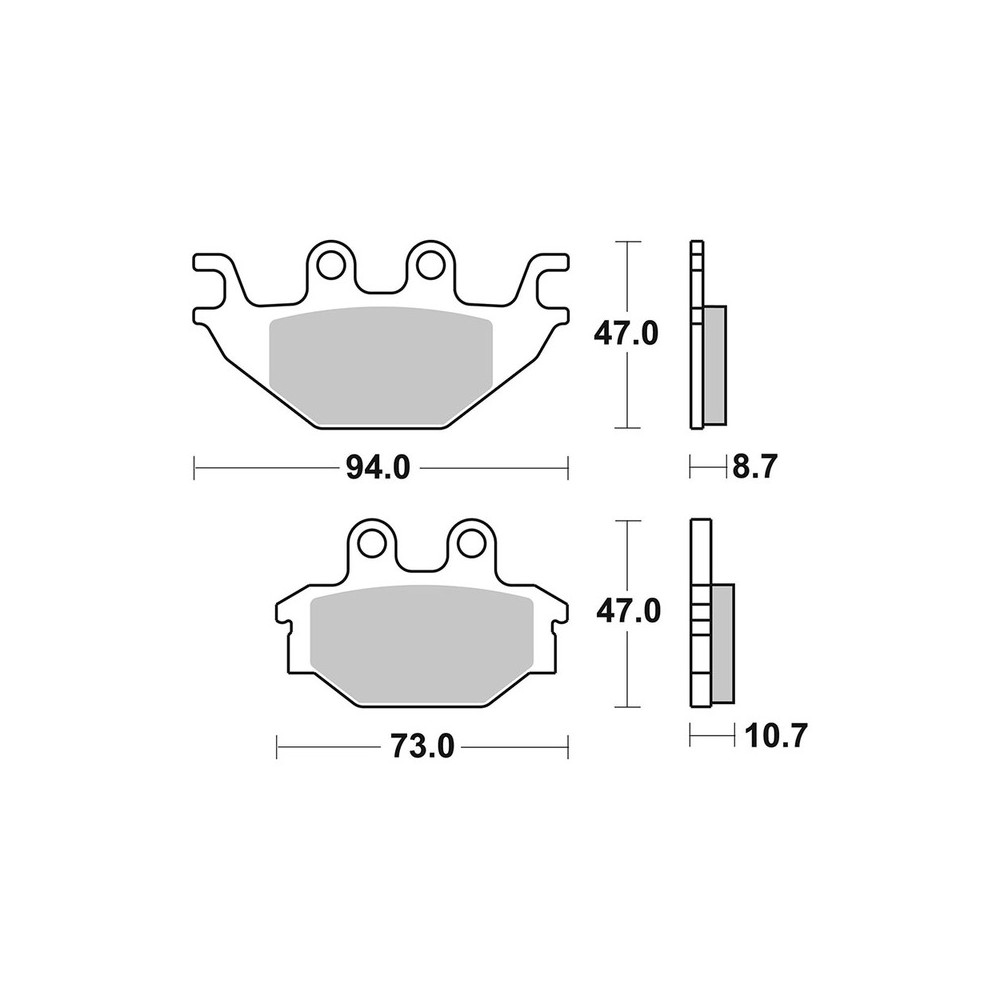 Brake Pads Brembo SD07GR52SD - 07GR52SD