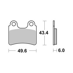 Pastiglie Brembo GENUINE07GR5804 Plaquettes de frein Brembo